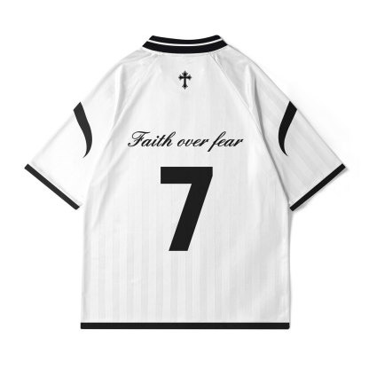 Faith Over Fear Christian Collar Jersey