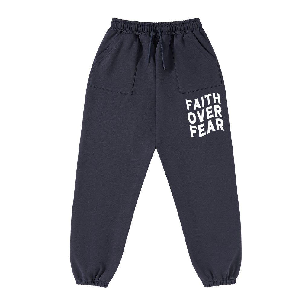 Faith Over Fear Christian Fleece Sweatpants