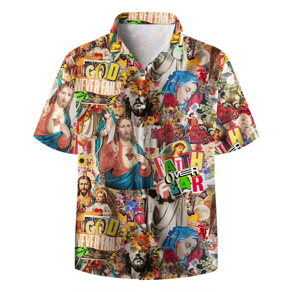 Faith Over Fear Christian Hawaiian Shirt