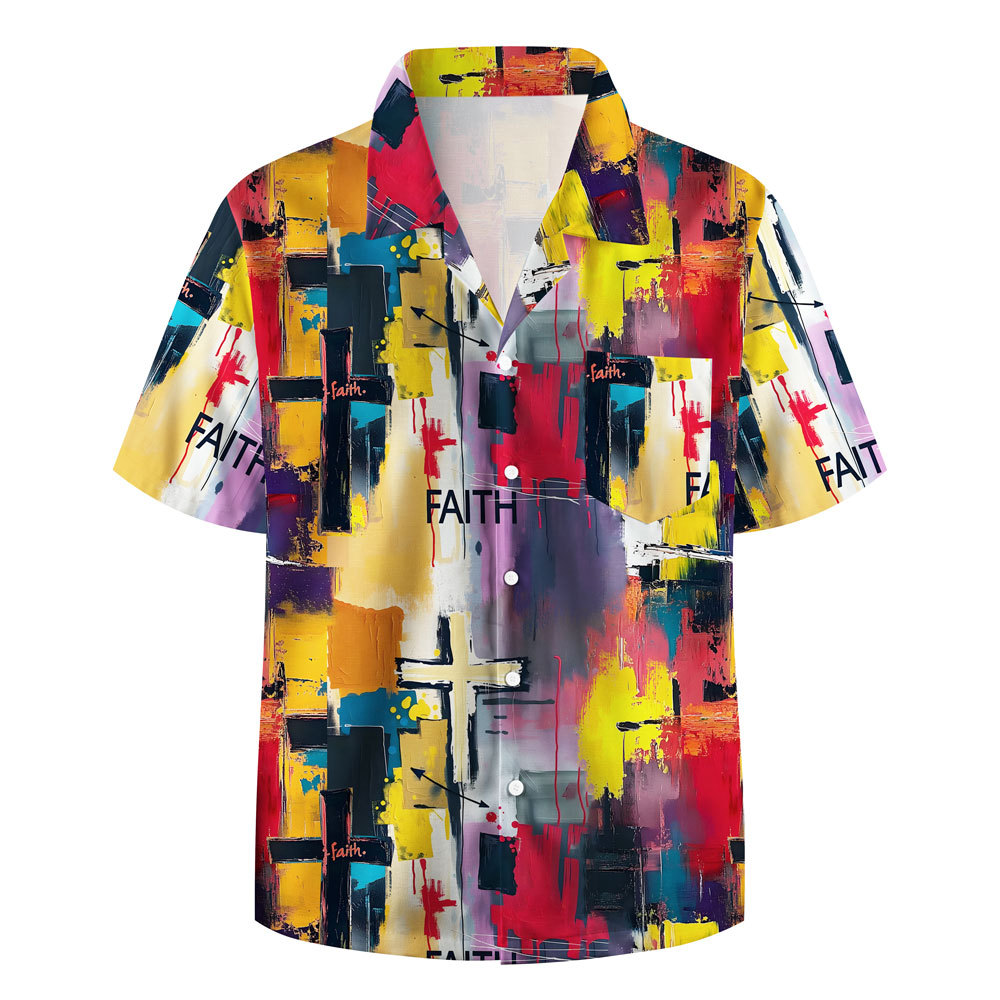 Frist Of All I'm God Pieces Christian Hawaiian Shirt Sale - GuidingCross