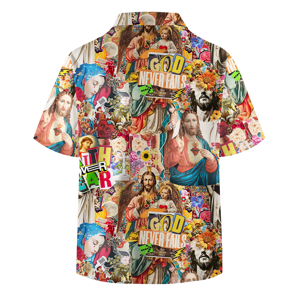 Faith Over Fear Christian Hawaiian Shirt