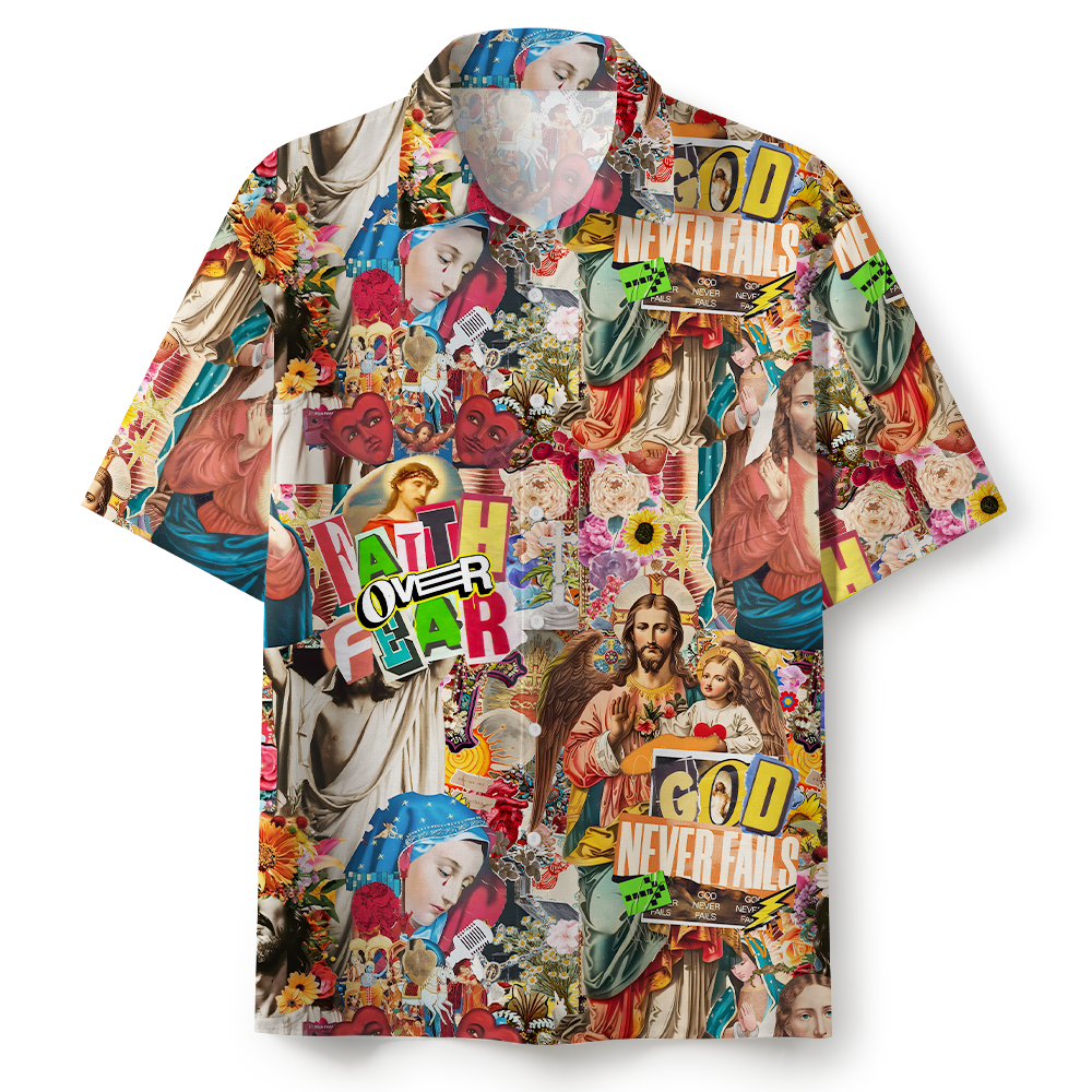 Frist Of All I'm God Pieces Christian Hawaiian Shirt Sale - GuidingCross