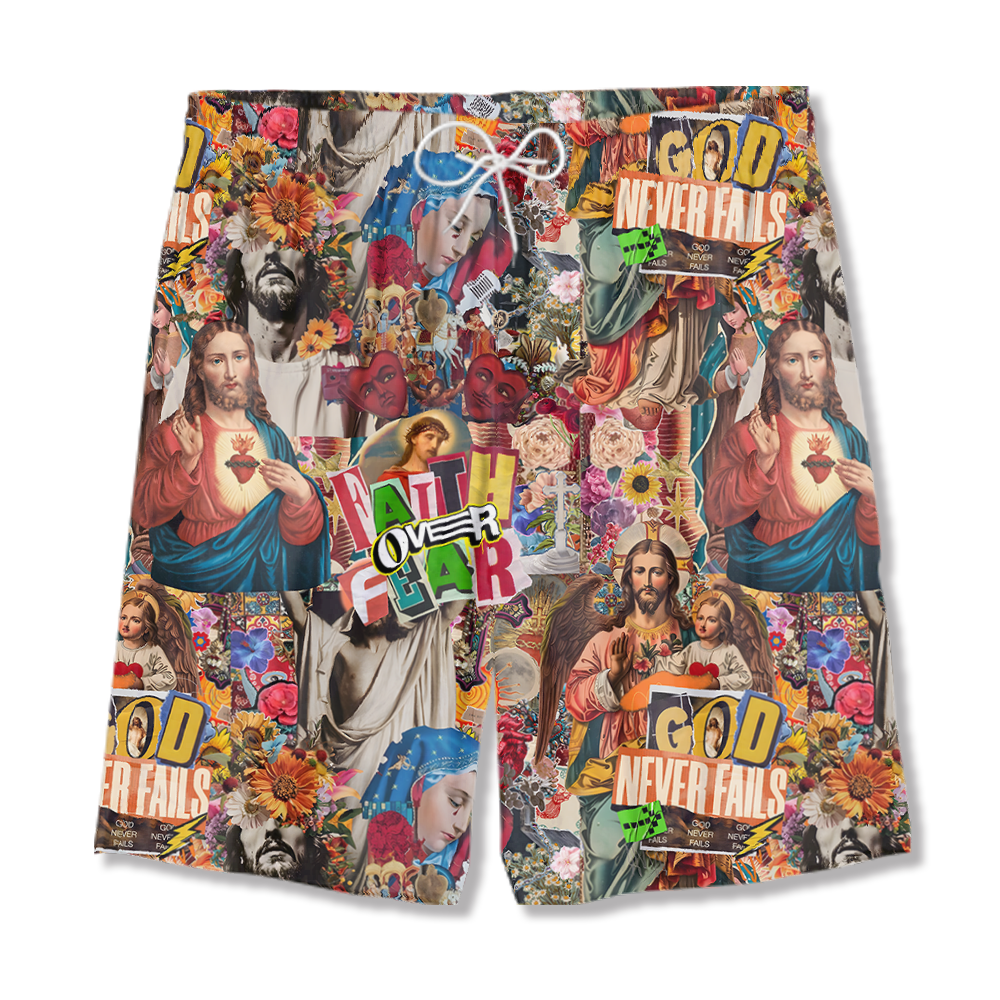 Faith Over Fear Christian Hawaiian Shirt