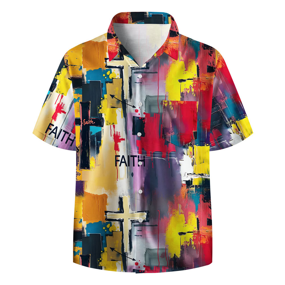 Faith Over Fear Christian Hawaiian Shirt 