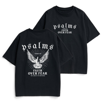 Faith Over Fear Christian Heavy Cotton T-Shirt
