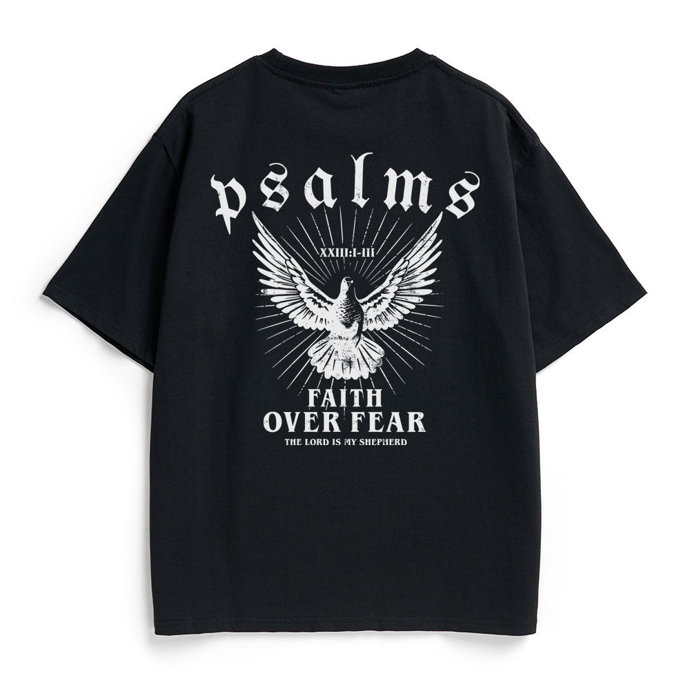 Faith Over Fear Christian Heavy Cotton T-Shirt