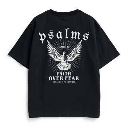 Faith Over Fear Christian Heavy Cotton T-Shirt