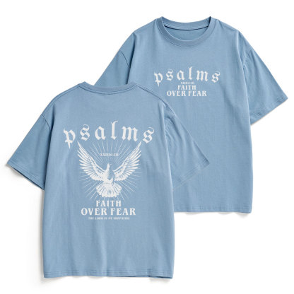 Faith Over Fear Christian Heavy Cotton T-Shirt