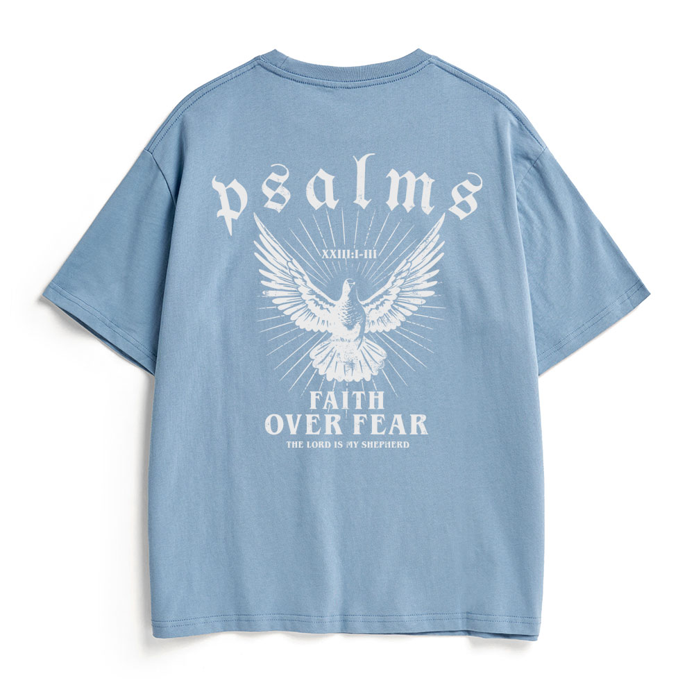 Faith Over Fear Christian Heavy Cotton T-Shirt