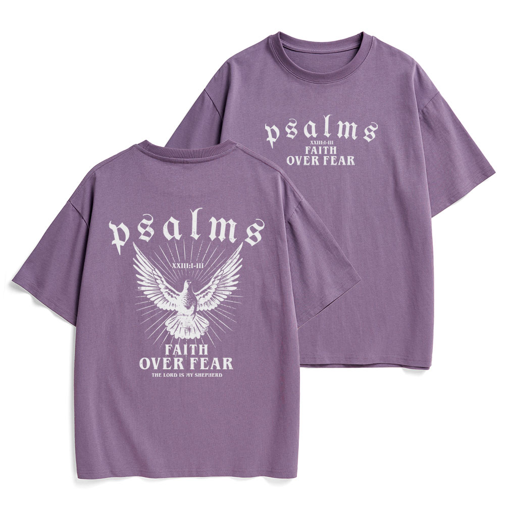 Faith Over Fear Christian Heavy Cotton T-Shirt