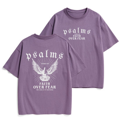Faith Over Fear Christian Heavy Cotton T-Shirt