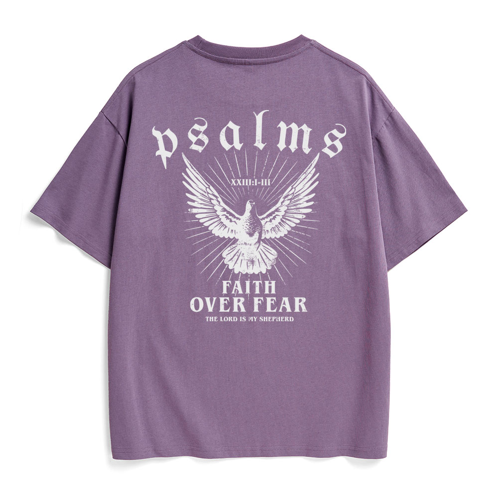 Faith Over Fear Christian Heavy Cotton T-Shirt