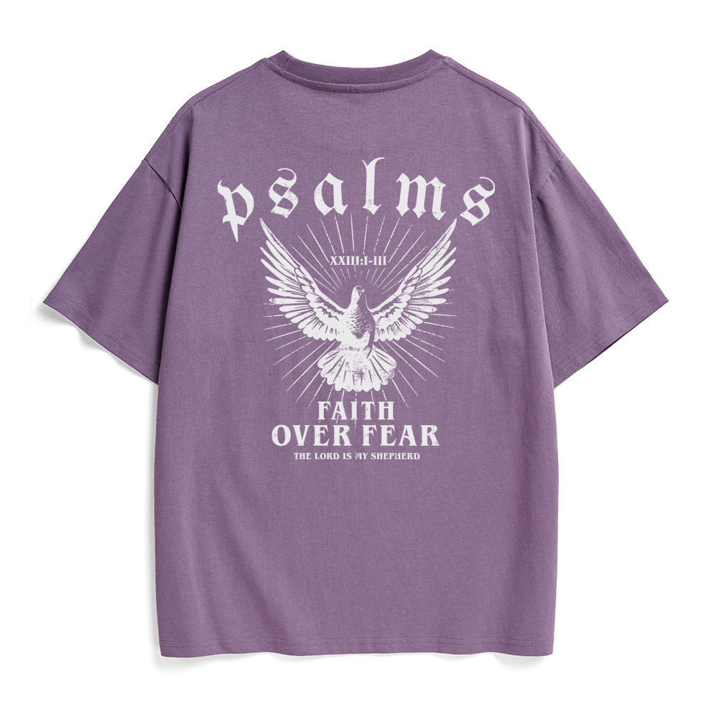 Faith Over Fear Christian Heavy Cotton T-Shirt