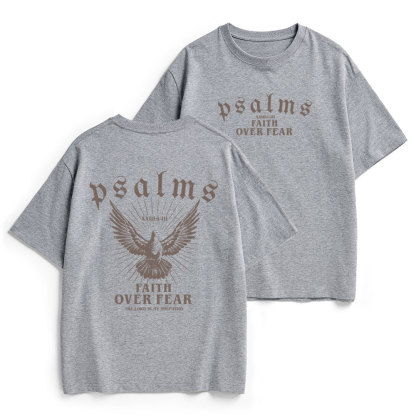 Faith Over Fear Christian Heavy Cotton T-Shirt