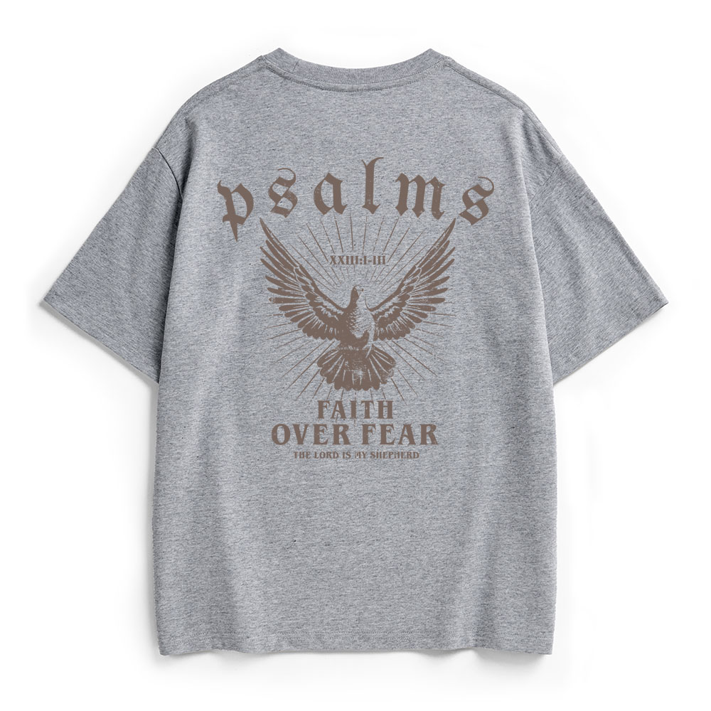 Faith Over Fear Christian Heavy Cotton T-Shirt