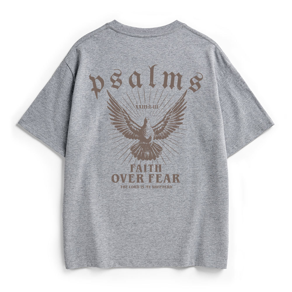 Faith Over Fear Christian Heavy Cotton T-Shirt