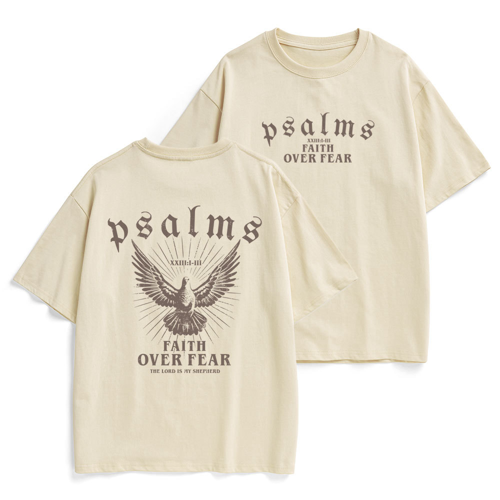 Faith Over Fear Christian Heavy Cotton T-Shirt