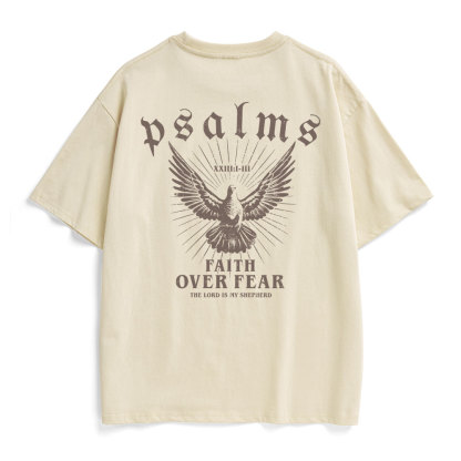 Faith Over Fear Christian Heavy Cotton T-Shirt
