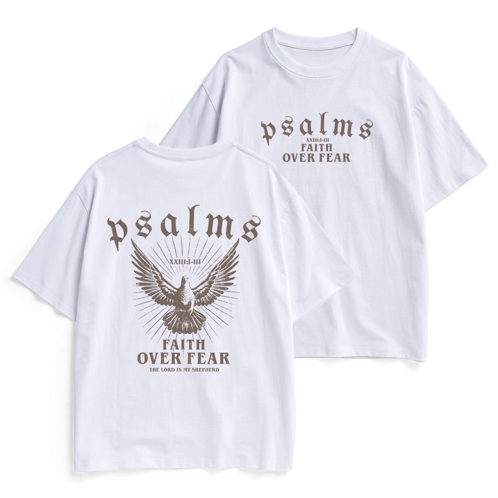 Faith Over Fear Christian Heavy Cotton T-Shirt