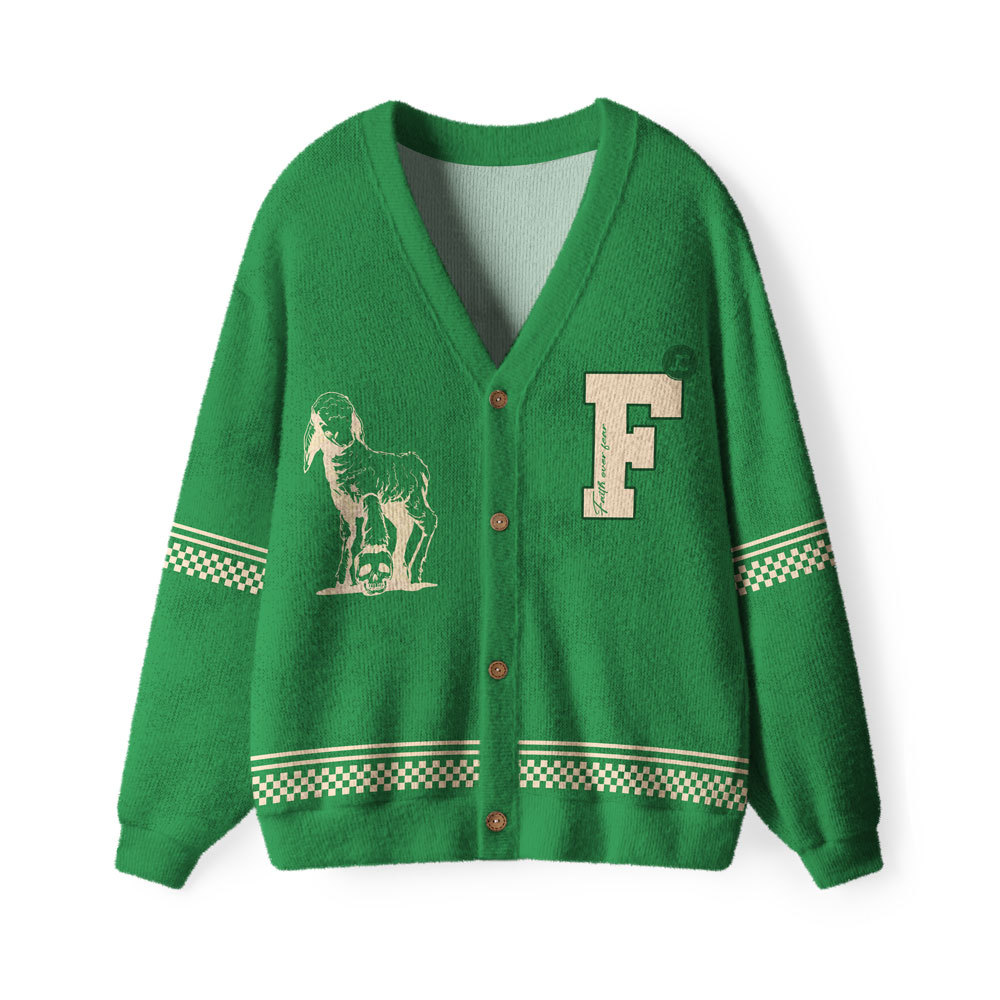 Faith Over Fear Christian Lightweight Cardigan