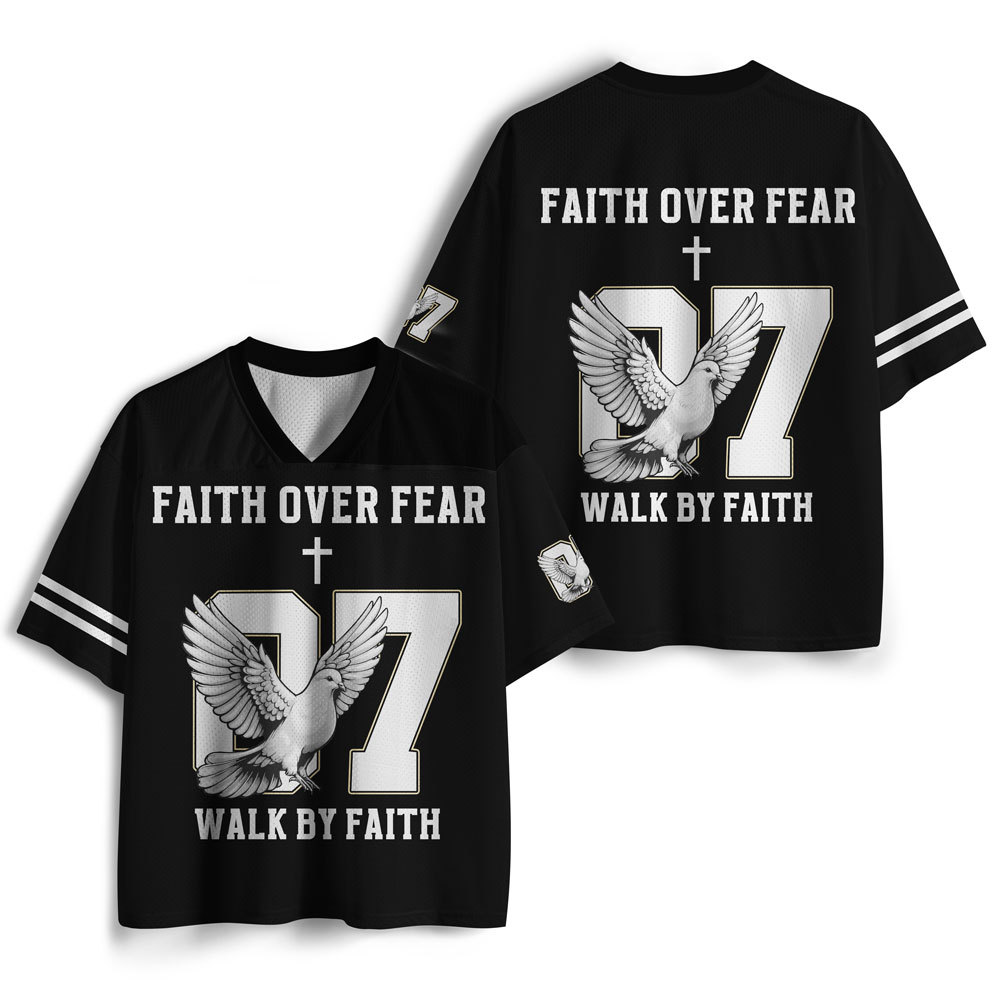Faith Over Fear Christian Mesh Jersey