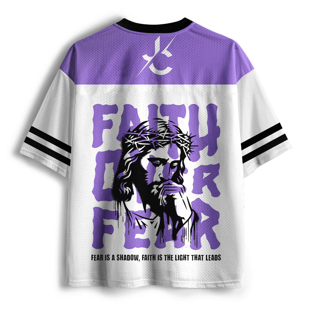 Faith Over Fear Christian Mesh Jersey