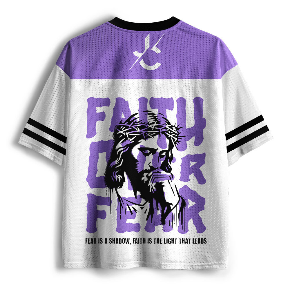 Faith Over Fear Christian Mesh Jersey