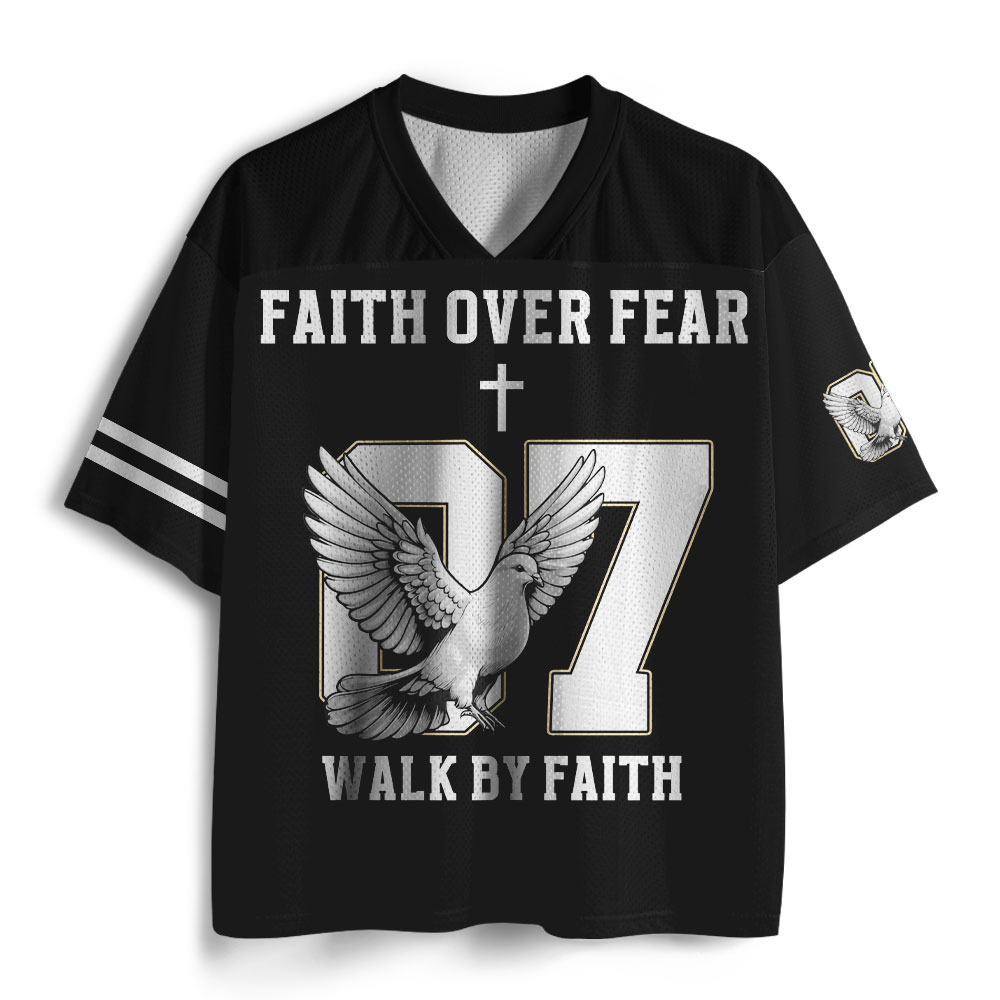 Faith Over Fear Christian Mesh Jersey
