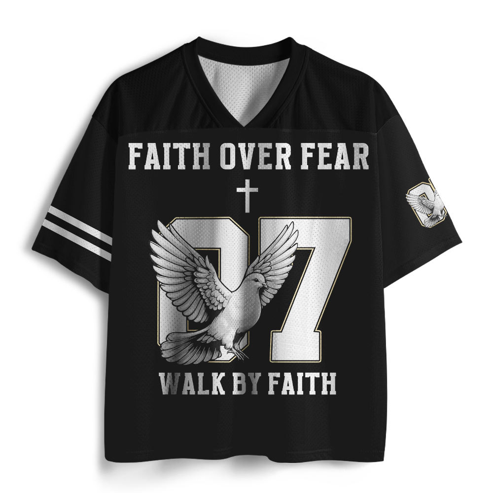 Faith Over Fear Christian Mesh Jersey
