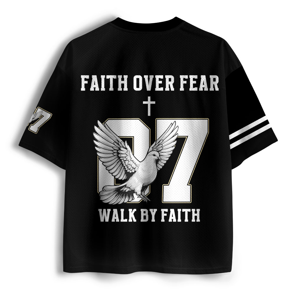 Faith Over Fear Christian Mesh Jersey