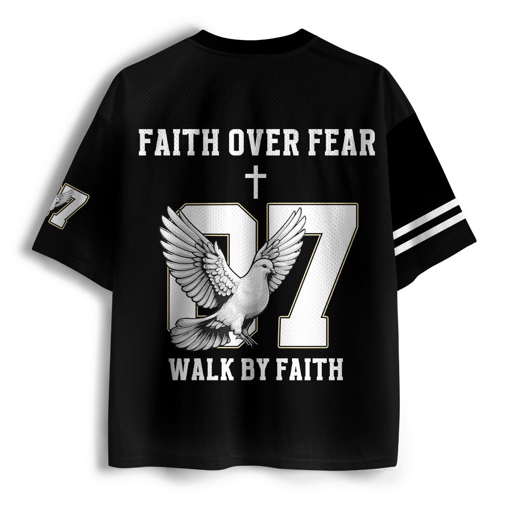 Faith Over Fear Christian Mesh Jersey