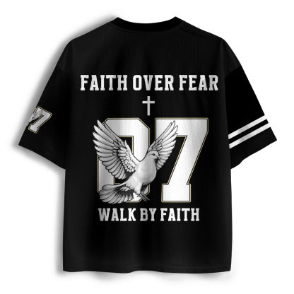 Faith Over Fear Christian Mesh Jersey