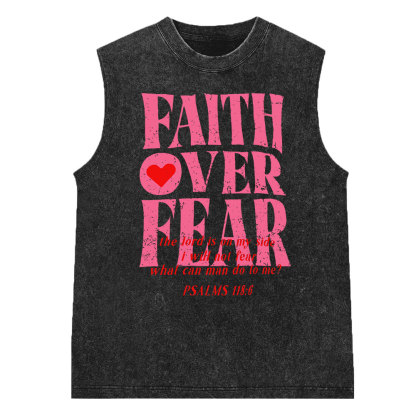 Faith Over Fear Christian Sleeveless Tee
