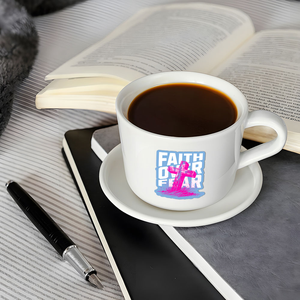 Faith Over Fear Christian Stickers