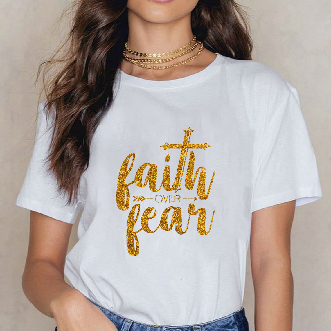 Faith Over Fear Christian T-Shirt 