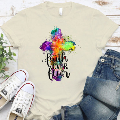Faith Over Fear Christian T-Shirt