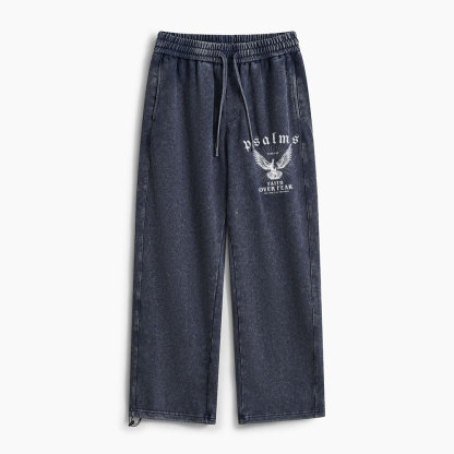 Faith Over Fear Christian Washed Sweatpants 