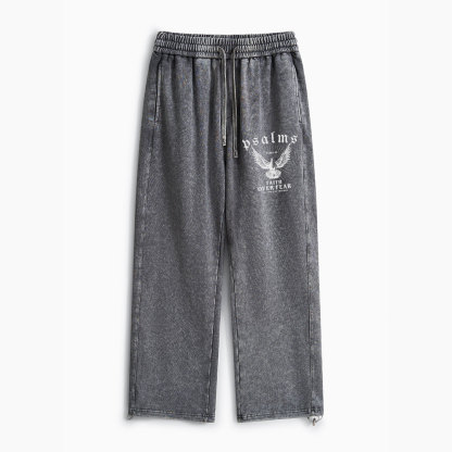 Faith Over Fear Christian Washed Sweatpants 