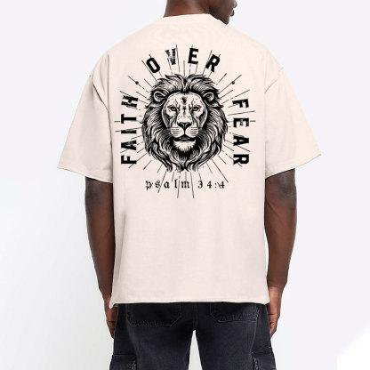 Faith Over Fear Christian Washed T-Shirt