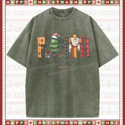 Faith Over Fear Christian Washed T-Shirt