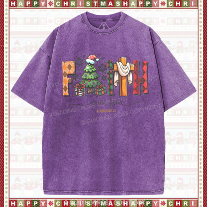 Faith Over Fear Christian Washed T-Shirt