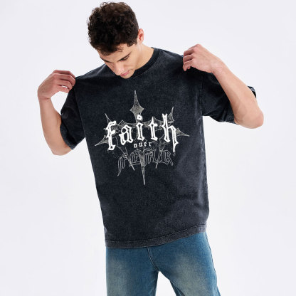 Faith Over Fear Christian Washed T-Shirt