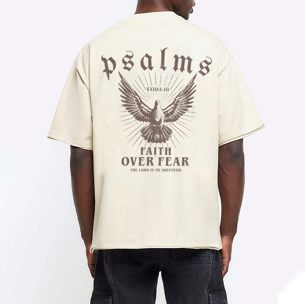 Faith Over Fear Christian Washed T-Shirt
