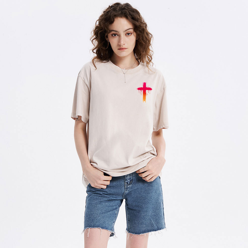 Faith Over Fear Christian Washed T-Shirt
