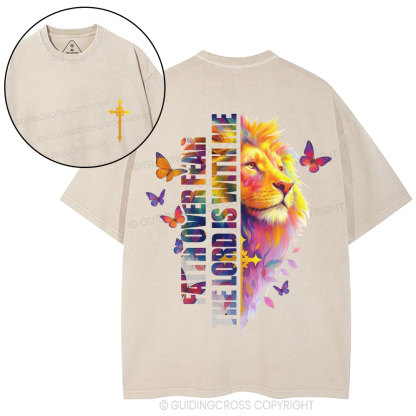Faith Over Fear Christian Washed T-Shirt