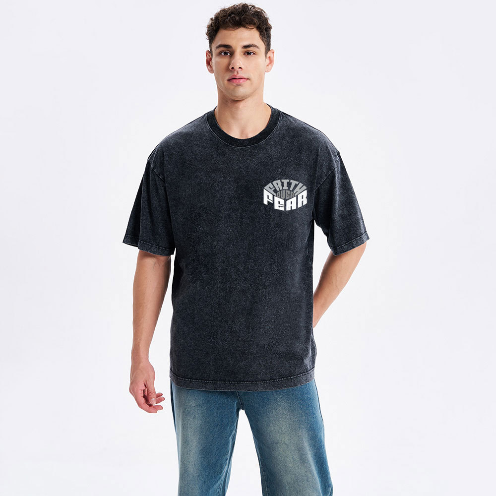 Faith Over Fear Christian Washed T-Shirt