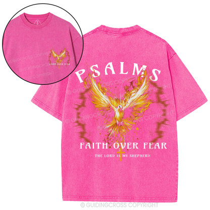 Faith Over Fear Christian Washed T-Shirt