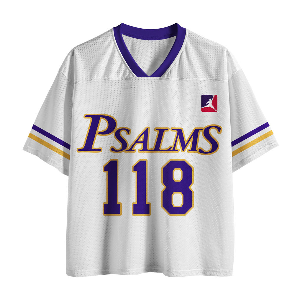 Faith Over Fear Christian White Mesh Jersey 