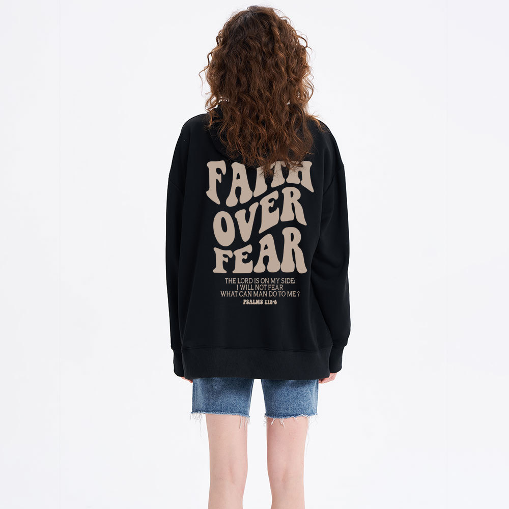 Faith Over Fear Classic Christian Hoodie