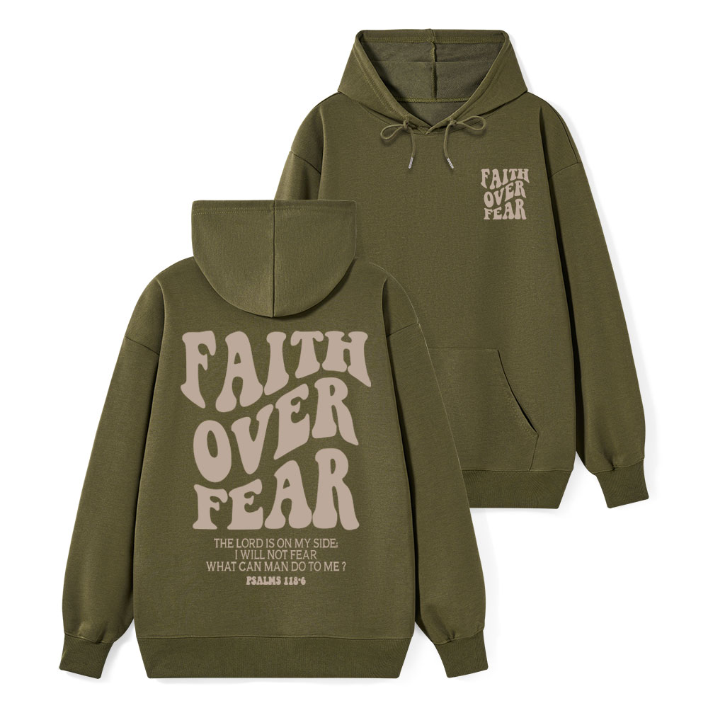 Faith Over Fear Classic Christian Hoodie
